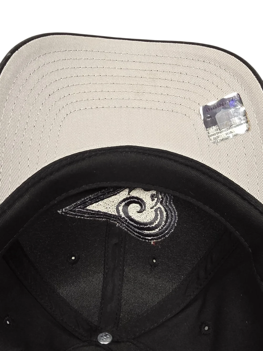 Los Angeles Rams Hat Cap NFL Team Apparel Black Strapback Adjustable Embroidered